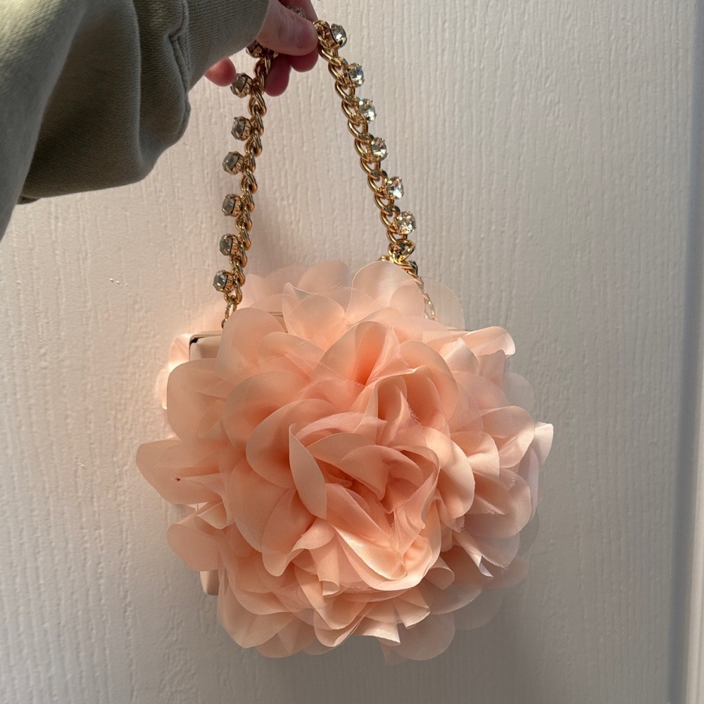 NWOT Jewel by Bagley Mischa Peach Floral Bag